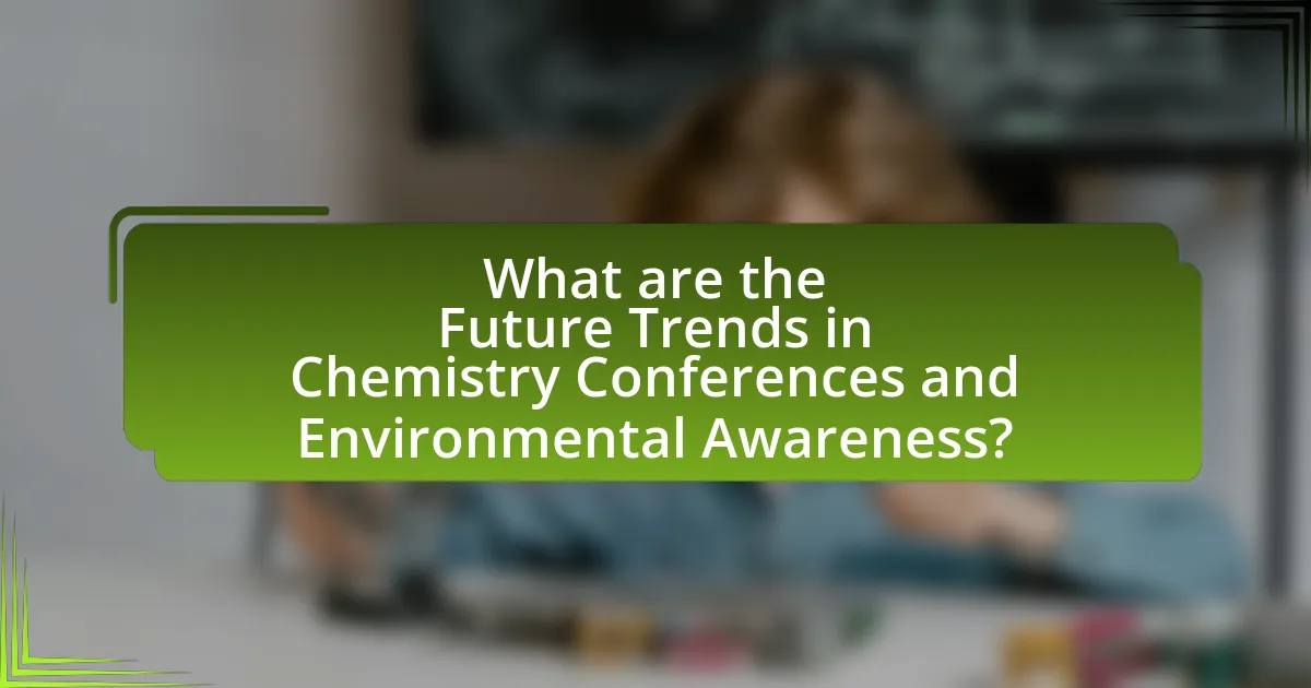 What are the Future Trends in Chemistry Conferences and Environmental Awareness?
