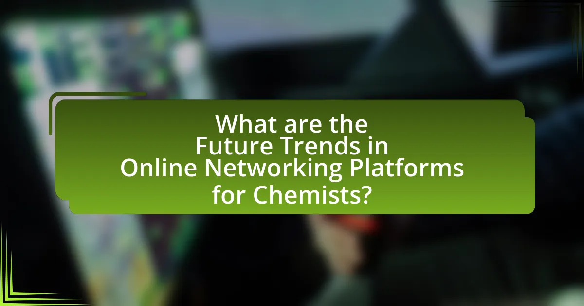 What are the Future Trends in Online Networking Platforms for Chemists?